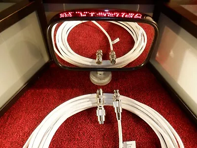 50 Ohm White Cable •26 Foot• Pl-259•bnc• N •connectors To Your Discone Antenna!! • $49.99