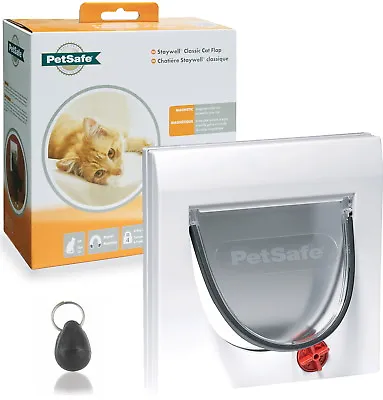 Staywell Petsafe 932 White Magnetic Cat Flap Door And Keys Order Up To 10  • £27.75