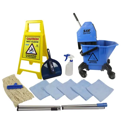 SYR TC20 Mop 20 Litre Bucket Floor Cleaning Starter Kit - Blue • £83.95