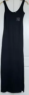 Brave Soul Ladies Black T-shirt Maxi Dress Size S • £12.50