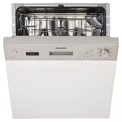 New Graded Montpellier MDI655X Full Size 60cm Semi Integrated Dishwasher (MP1) • £239.99