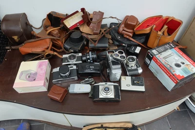 £21.06 • Buy Job Lot Of Old Vintage Film  Cameras, Accessories