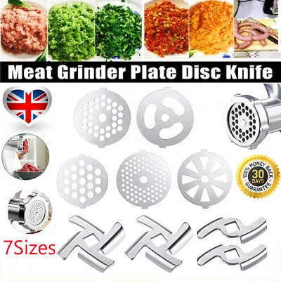 Stainless Steel Mincer Hole Plate Shredder Disc Blades For Meat Grinder Parts` • £5.26