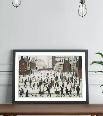 £37.99 • Buy Winter In Pendlebury FRAMED WALL ART PRINT ARTWORK PAINTING LS Lowry Style