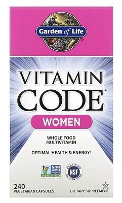 Vitamin Code Whole Food Multivitamin For Women 240 Vegetarian Capsules • $45.99