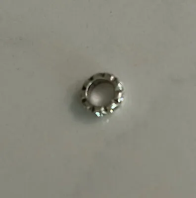 Pandora Spacer Filler 2 Charms .925 Silver With Cubic Zirconia Stones (2 Each) • $20