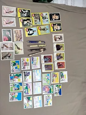 Vintage Trading Card Lot +3looney Tunes Pens + 1956 Lead Pencil +stickers • $11
