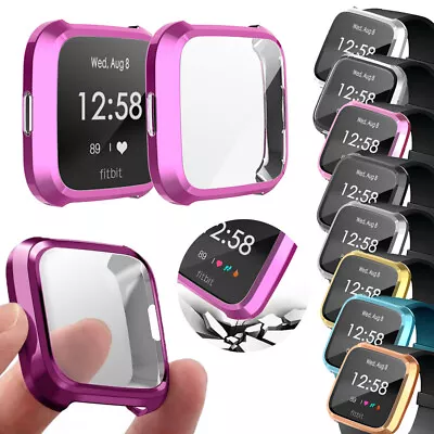 Bumper Shockproof Protective Cover Case For Fitbit Versa Lite Screen Protector • $5.99