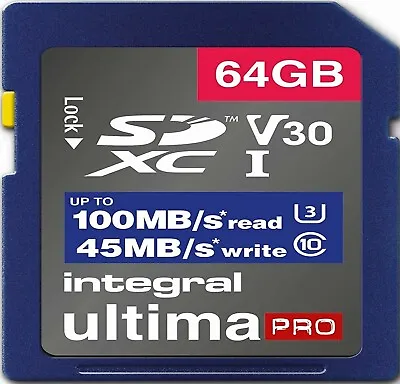 64GB SD Card U3 Memory For PANASONIC LUMIX DC-TZ90DMC-TZ80EBDMC-TZ70 (4K) • £10.99