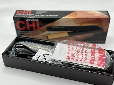 CHI Original Ceramic Hair Straightening Flat Iron 1  Plates Black Professional • $38.99