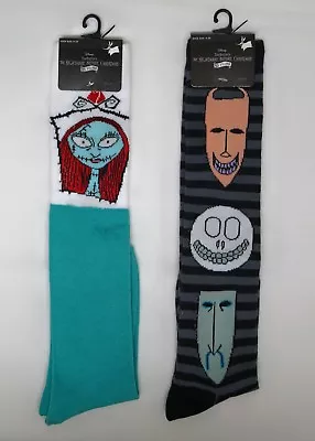 The Nightmare Before Christmas Knee-High Socks Woman Shoe Size 4-10  Set Of 2  • $12.95
