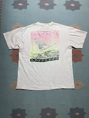 Vintage 90s Ocean Pacific T Shirt 1990 Wind Surf Beach Faded Graphic USA OP XL • $50