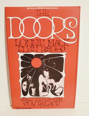 The Doors Lonnie Mack Elvin Bishop Replica Mini Rock Concert Poster Trading Card • $3.39