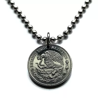 1993 Mexico 10 Centavo Coin Pendant Mexican Eagle Jalisco Morelia Puebla N003713 • $12.99