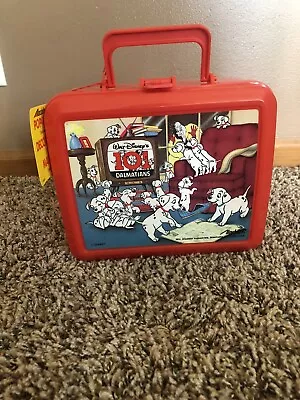 Vintage Aladdin Walt Disney 101 Dalmatians Lunchbox 1990's W/ Thermos  • $4.99