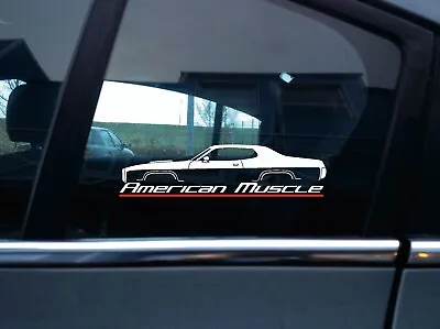 $6.90 • Buy American Muscle Classic Car Sticker For 1971 Plymouth Road Runner Version 3 V74