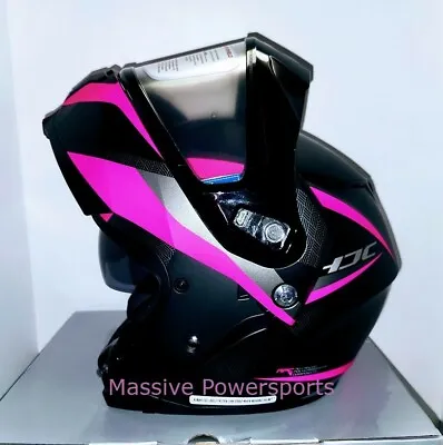 HJC C91 Taly Modular Framed Snowmobile Helmet Pink XS S M L XL 2XL  • $139.99