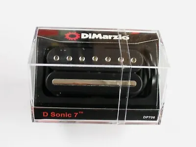 DiMarzio D Sonic 7 String Bridge Humbucker W/Chrome Poles & Rail DP 706 • $109