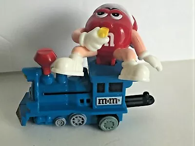 Red M&M's Mars Candy 2005 Train Blue Engine Ornament Christmas Holiday 2.25 T • $14.99