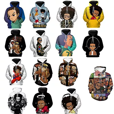 The Boondocks 3D Hoodies Cosplay Riley Freeman Tom Dubois Sweatshirt Jacket Coat • $19.58