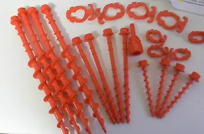 Triton 21 Pce Spiral Screw Peg Kit Abs Plastic Camping Tents Caravan Jayco Parts • $45