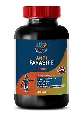 Full Body Cleanse Ultimate Pills - ANTI-PARASITE COMPLEX - Garlic Extract 1B • £20.54