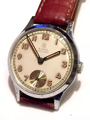 Vintage German WW2 Era Junghans Cal. 98 Boden Edelstahl Military Dial Mens Watch • $210.13