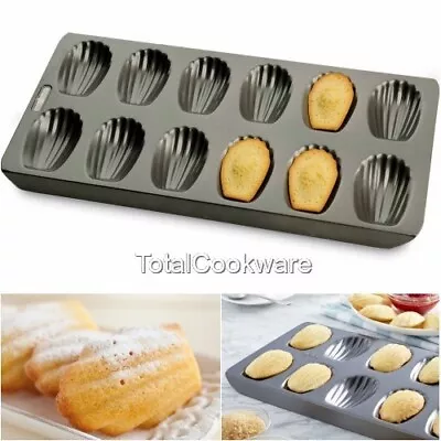 Best French Madeleine Cake Pan Tray Chicago Metallic 12 Hole 40 X 19cm Non Stick • £13.75