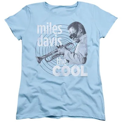 Miles Davis Womens T-Shirt The Cool Light Blue Tee • £23.93