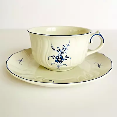 New Villeroy & Boch Vieux Luxembourg Flat Cup And Saucer Set 8 Oz • $22.07