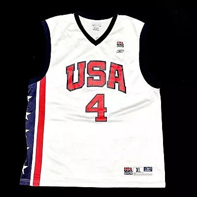 £90.19 • Buy Reebok USA Allen Iverson Dream Team XL NBA Jersey Basketball Jersey Jordan Kobe