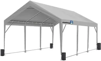 PEAKTOP OUTDOOR 12x20ft Garden Shed Carport Car Shelter Heavy Duty Garage Canopy • $279.99