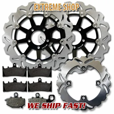 Front+Rear Brake Rotors+Pads For Kawasaki ZX-6R ZX600 (98-02) ZZR600 (2005-2008) • $177.56