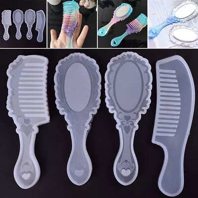 £1.64 • Buy 3D Silicone Resin Comb Mold DIY Making Jewelry Pendant Mould Casting Crafts Tool