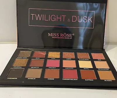 Miss Rose 18 Colous Twilight Dusk Make-up Eyeshadow Palette Expires 2027 • £6.45