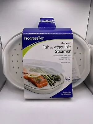 Progressive MiracleWare Fish And Vegetable Steamer  Holds 9” Fish Fillet • $5