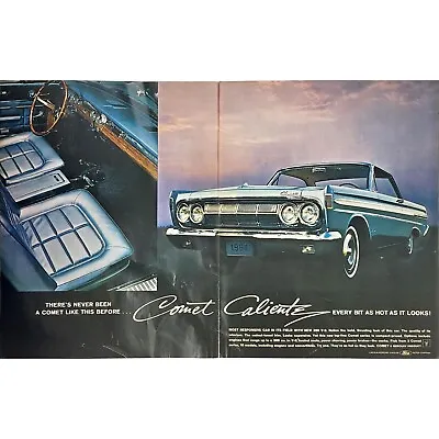 Vintage Oct 1963 Print Ad 10x13 Mercury Comet Caliente Manual Shift Interior • $9.50