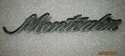 1960s - 1970s MERCURY METEOR MONTCALM  FENDER TRUNK LID EMBLEM BADGE ORIGINAL • $144.82