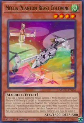 1X NM Mecha Phantom Beast Coltwing - MAGO-EN065 - Rare 1st Ed Yugioh Tcg • $1.81