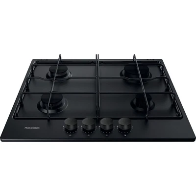 £189 • Buy Hotpoint PPH60PFNB Built In 55cm 4 Burners Gas Hob Black