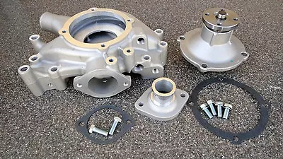 Engine Water Pump Bb Mopar 350-440 Aluminum Water Pump Housing+pump+inlet Set • $189