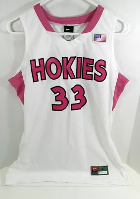 2010-11 Women's Virginia Tech Hokies Shanel Harrison #33 Game Used White Jersey • $99.99