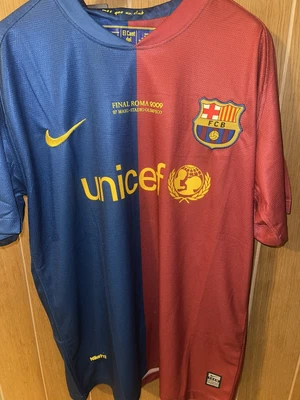 £60 • Buy Messi Barcelona Spain 2008/2009 Home  Jersey Nike Champions League
