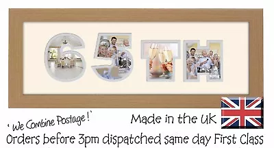 £12.99 • Buy 65th Birthday Photo Frame Name Frame Picture Gift Photos In A Word 