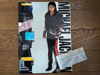 MICHAELJACKSON 1988 JAPAN TOUR Tour Book Concert Program W/ Ticket Stub • $24.99