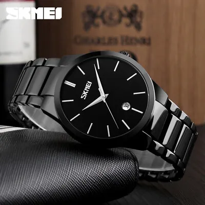 $24.90 • Buy Men's Luxury Watches Stainless Steel Waterproof Quartz Business Wrist Watch