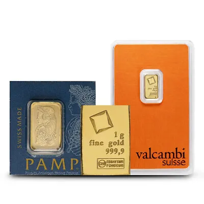 1 Gram Gold Bar (Varied Condition Any Mint) • $89.13