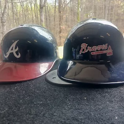 Two Vintage 1969 LAICH Souvenir Plastic Baseball Helmet ATLANTA BRAVES MLB • $25