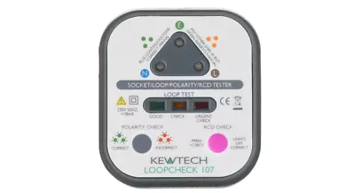 Kewtech LOOPCHECK 107 Advanced Socket Tester Mains Socket Tester With Loop Check • £44.84