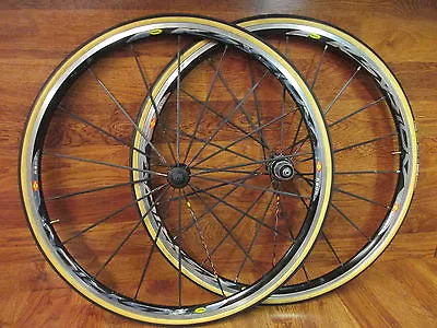 MAVIC KSYRIUM SL SSC 700C TUBULAR SHIMANO 8 9 10 11 FREE HUB WHEEL SET VITTORIAs • $399.99